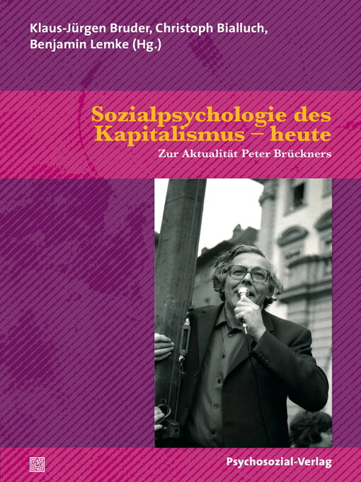 Upplýsingar um Sozialpsychologie des Kapitalismus – heute eftir Klaus-Jürgen Bruder - Biðlisti